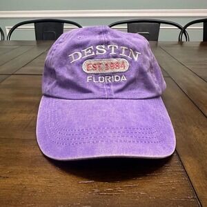 South Athletics Destin Florida Est 1984 Purple Cotton Baseball Cap Hat NWT